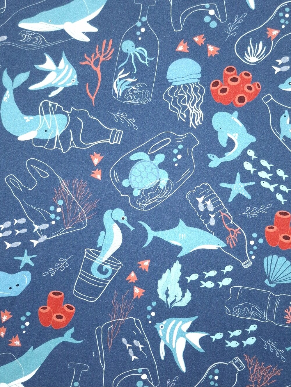 Svaha twirl dress ocean pollution conservation marine biology sea life pockets - Picture 3 of 10